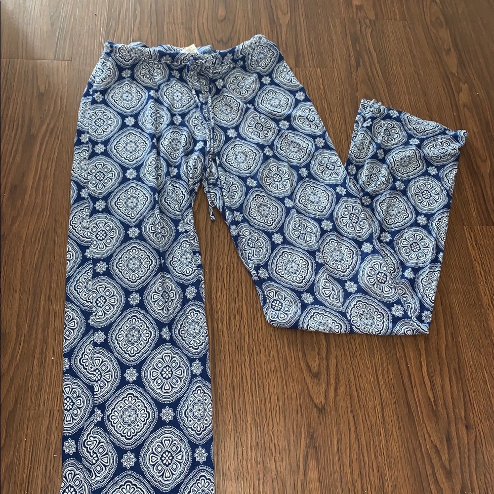 High-Waisted Patterned Pants